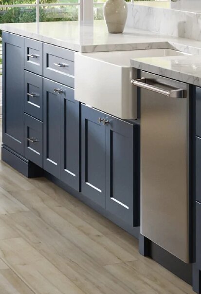 Navy Blue Shaker Wall Cabinet