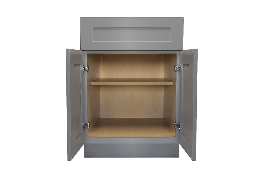 French Grey Shaker Base Cabinet