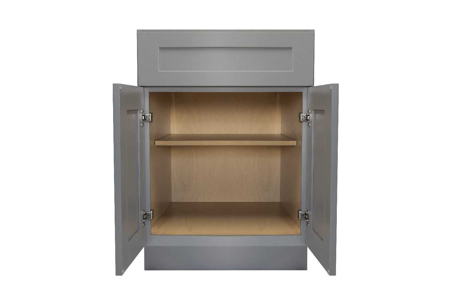 French Grey Shaker Base Cabinet