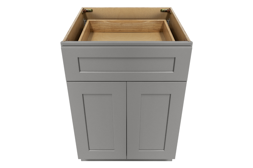 French Grey Shaker Base Cabinet