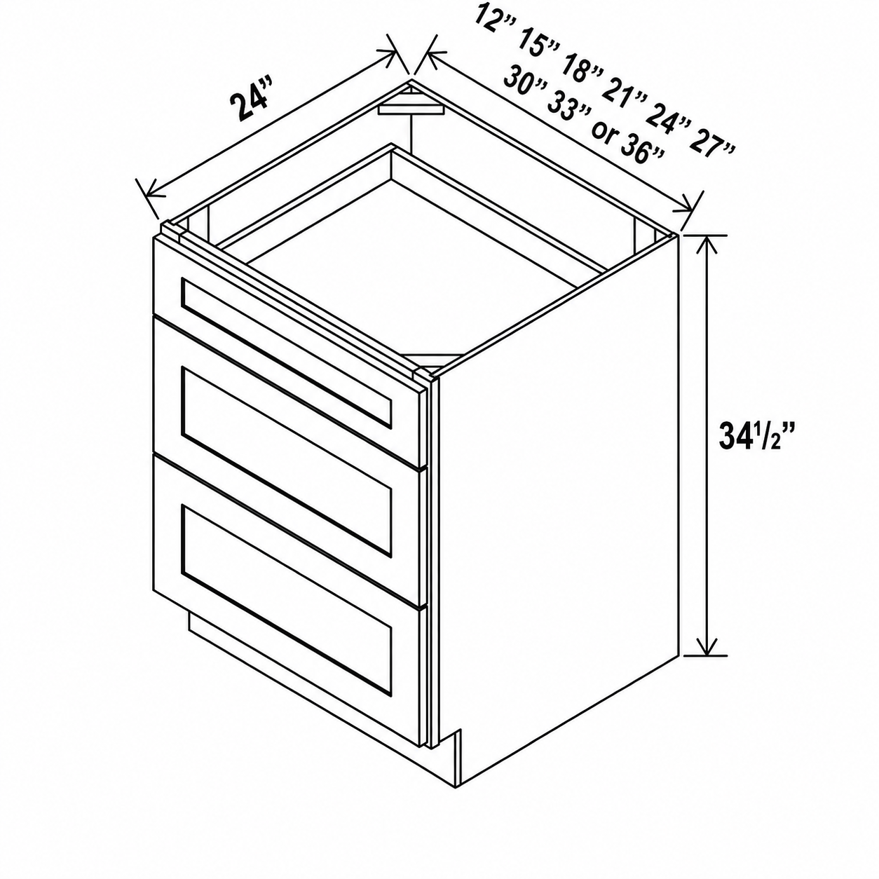 Navy Blue Shaker Base Spice Pull-Out Cabinet