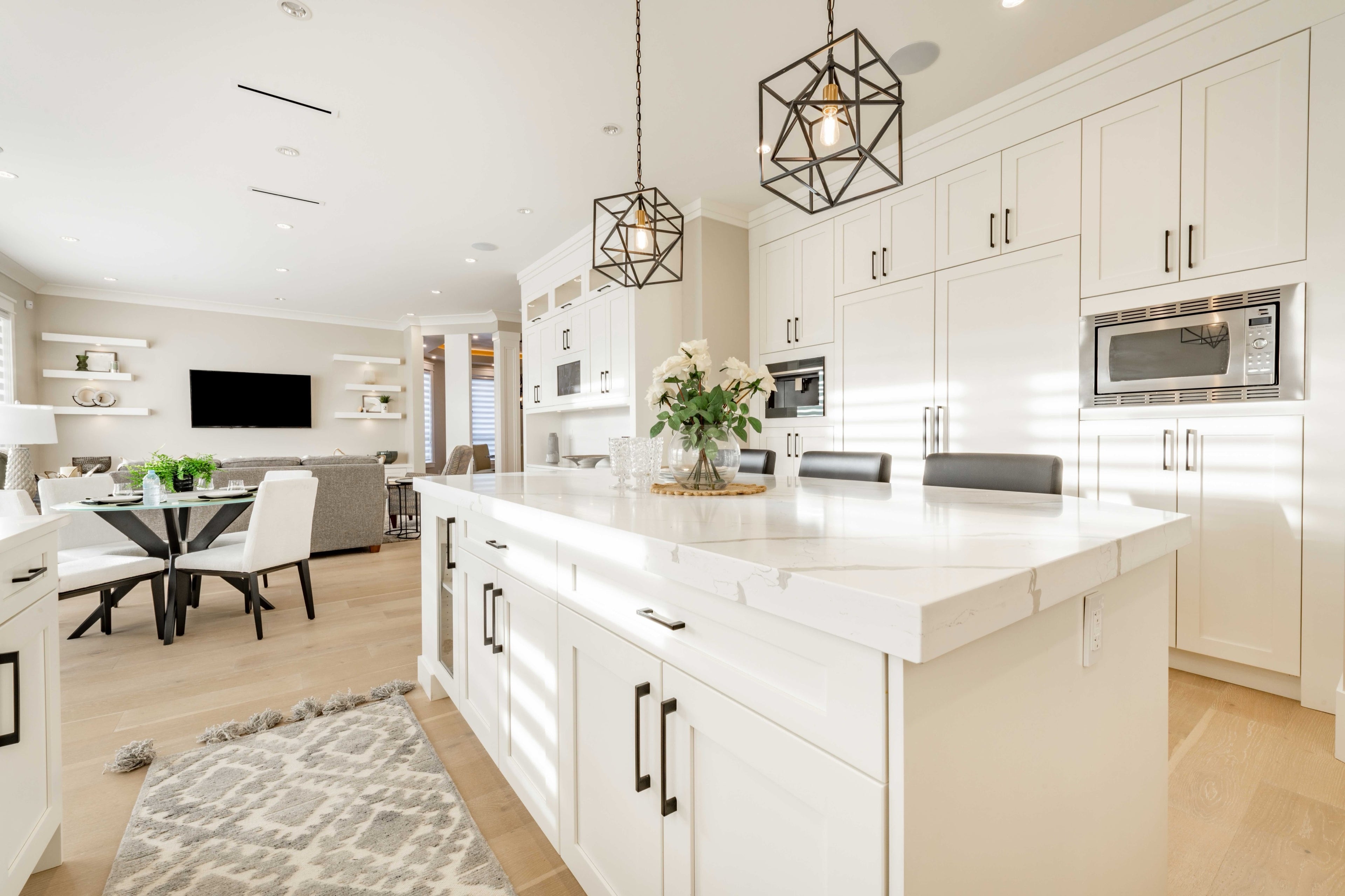 White Shaker cabinet detail